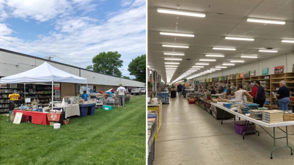 Flea Market vs. Yard Sale Atmosphere & Vibe